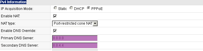 Huawei DG8245V DNS