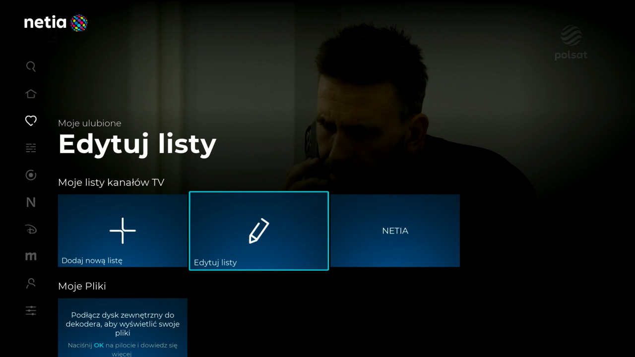 Netia Evobox 4K - Tworzenie nowej listy kanałów ulubionych