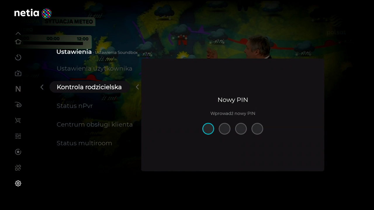 Netia Soundbox 4K - zmiania numeru PIN